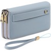 Clotth Women for Wallet - RFID Blocking Clutch Large Capacity Vegan Leather Purse with Adjustable Wristlet & Grip Strap for Daily Use,Travel - 2 of 4