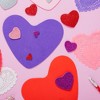 Joyfy 126+ Pcs Valentines Day Craft Gift Set with 100 Heart Doilies, 24 Pcs Foam Hearts & 2 Bags of Foam Heart Stickers for Kids - 4 of 4