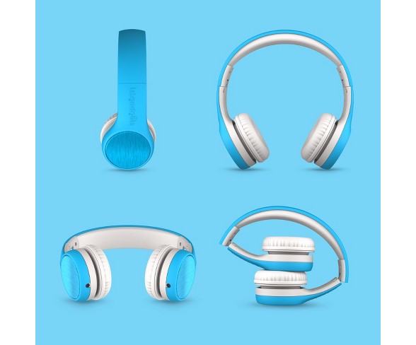 LilGadgets Connect+ STYLE Kids Wired Headphones - Blue