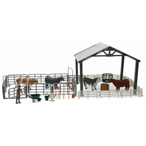 New Ray 1/18 Plastic Ranch Cow Deluxe Building Set SS-05135 - 1 of 1