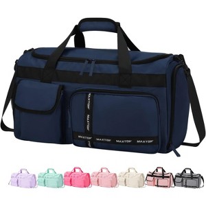 Gym Bag for Women Men Travel Duffle Bag Large Capacity Carry On Weekender Overnight Bag With Shoe Compartment - 1 of 4