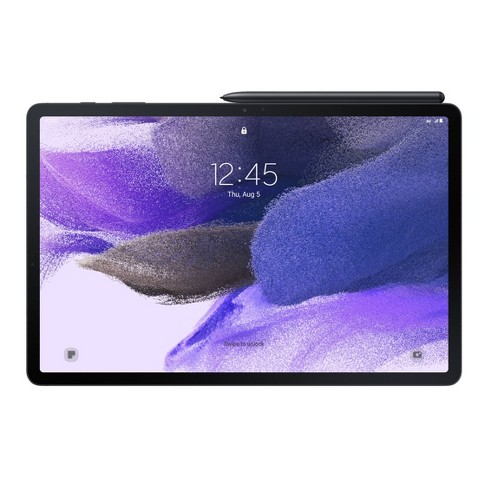 Samsung Galaxy Tab S7 FE 12.4" WiFi Tablet with 64GB Storage - Black - image 1 of 4