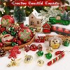 Aoibox 100 Pcs Christmas Ornaments Set Shatterproof Red Green Gold Balls and Novelty Shapes Pre-Tied Strings for Tree Holiday Decor - 4 of 4