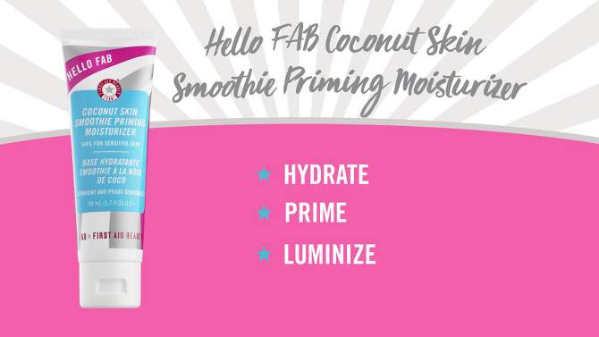 FIRST AID BEAUTY Women&#39;s Hello Coconut Skin Smoothie Priming Moisturizer - 1.7oz - Ulta Beauty, 2 of 7, play video