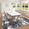 Area Rugs for Living Room Bedroom, Modern Abstract Machine Washable Rug, Low Pile Floor Carpet with Non Slip Backing - 2 of 4