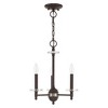 Livex Lighting Bennington 3 - Light Chandelier in  Bronze - 3 of 4