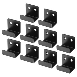 Unique Bargains Stainless Steel Mirrors Picture Display Wall Mounting Support Brackets 1.38" x 1.57" - 1 of 4