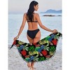 AI'MAGE Sarong Wraps for Women Swimsuit Coverups Beach Bathing Suit Cover Up Tassels Bikini Short Wrap Skirts for Swimwear - 2 of 3