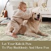 Traditional Printed Area Rug Low Pile Home Aesthetic Decor Doormat Non Slip Non Shedding Mat Throw Rug Stain Resistant Thin Bordered Carpet - 4 of 4