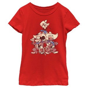 Girl's Disney Mickey & Friends Cowboys T-Shirt - 1 of 4