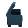 Airsurfer 50" Ottoman Bench in Textured Fabric, Rectangular Design with Hinged Lid for Seating, Footrest, and Hidden Storage, Perfect for Living Room - 4 of 4