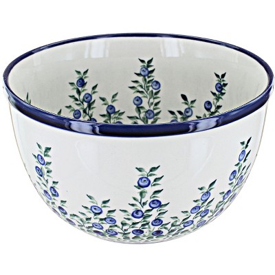 Blue Rose Polish Pottery  Country Meadow Small Mixing Bowl