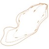 Anna-Kaci Layered Chain Necklace with Textured and Beaded Details - Gold - 2 of 4