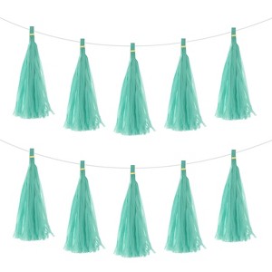 Unique Bargains Party Decoration Reusable Tassel Garland Banner DIY Kits 15 Pcs - 1 of 4