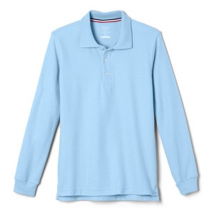 French Toast School Uniform Co-Ed Long Sleeve Pique Polo - 1 of 3
