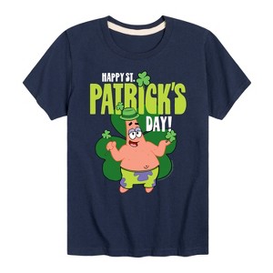 Boys' - SpongeBob Squarepants - Happy St Patricks Day Short Sleeve Graphic T-Shirt - 1 of 4