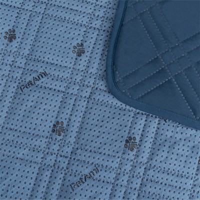 Medium Blue Waterproof Reversible Pet Blanket