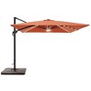 Sonkuki 10×10FT Outdoor LED Cantilever Patio Umbrella w/Base, 360° Rotation and Infinite Canopy Angle Adjustment - 2 of 4