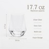 over&back 17.7 fl oz Facet Stemless Wine Glass - 4 of 4