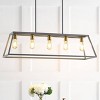 38" LED 5-Light Floyd Iron Adjustable LED Pendant Gray/Brass - JONATHAN Y: UL Listed, Modern Ceiling Fixture - 2 of 4