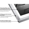 Americanflat Thin Picture Frame in Silver with Shatter Resistant Glass Horizontal and Vertical Formats for Wall and Tabletop - 5" x 7" - 3 of 4
