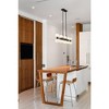 Artemis 10-Light Matte Black Steel Island Light - Mid-Century Modern Design, Dimmable - 3 of 4
