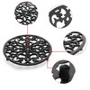 Itopfox 2Pcs Oval Cast Iron Trivet - Antique Heat Resistant Metal Trivet for Hot Dish Pot Pan Teapot, Vintage Hot Plate Pad for Kitchen - 4 of 4