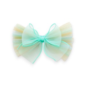 Summer Crystal - Organza Tulle Bow Hair Clip - 1 Pack - 1 of 4
