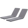 PAGED Removable Outdoor Lounge Chair Cushion,74 in x 22 in,Breathable and UV Resistant,Fade Resistant Patio Cushion - 4 of 4
