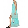 Women's Embroidered Lace Button Long Vest - POL - 3 of 4