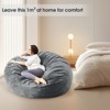 Inhand Memory Foam Filled 2-in-1 Bean Bag Chair With Soft Removeable Cover - Convertible Bean Bag Bed - 4 of 4