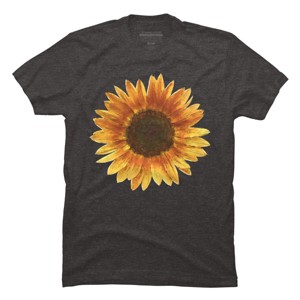Men's Design By Humans Sunflower By Maryedenoa T-Shirt - 1 of 4