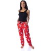 Peanuts Women's Snoopy And Woodstock Allover Print Smooth Fleece Pajama Pants - 2 of 4