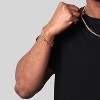 Crucible Men's Knife Edge Curb Chain Gold Steel Bracelet - 4 of 4