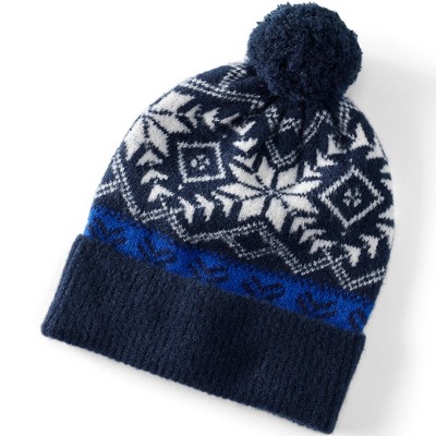 Lands' End Women's CashTouch Fair Isle Beanie