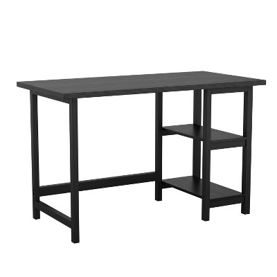 Home Office Trestle Desk with Shelves Wood Grain - Martha Stewart