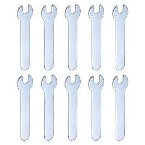 Unique Bargains Galvanized Iron Automotive Repair Furniture Assembly Metric Small Open-End Wrenches 10 Pcs - 1 of 4