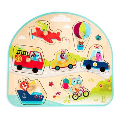 wooden vehicle puzzle