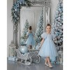 2Bunnies Girls 1-9Y Beaded Sequin Embellished Tulle Puff Sleeve Christmas Party Dress - 4 of 4