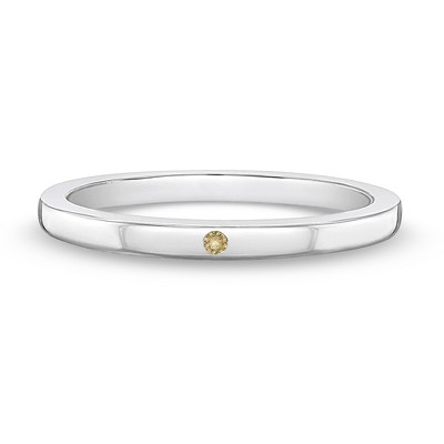 Girl's Thin CZ Band Sterling Silver Ring - In Season Jewelry