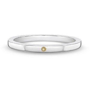 Girl's Thin CZ Band Sterling Silver Ring - In Season Jewelry - 1 of 4
