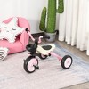 Qaba 3 Wheel Foldable Kids Tricycle Walking Toddler Bike for for 3-5 Year-old Boys & Girls Pink - image 2 of 4