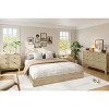 homfan  Solid Wood Platform Bed, Modern Minimalist Floor-Standing Bed Frame with Strong Wooden Slats - 4 of 4
