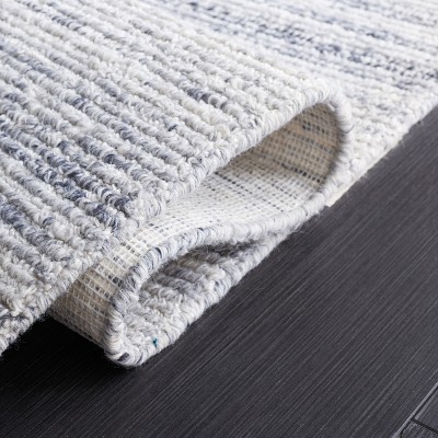 Mirage Blue and Ivory Hand Tufted 4' x 6' Viscose Rug