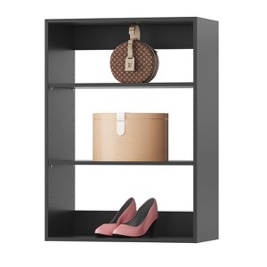 Short Tower Wood Built In Closet Organizer Unit, Wood Closet Organizer Starter Kit, Mounted Closet Systems - 1 of 4
