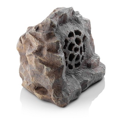 Gray Weatherproof Solar Bluetooth Outdoor Rock Speaker
