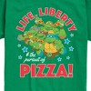 Boys' - Teenage Mutant Ninja Turtles - Life Liberty Pursuit Of Pizza Short Sleeve Graphic T-Shirt - 2 of 4