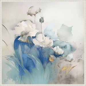 Amanti Art Blue Summer Blooms II by Leah Mclean Framed Wall Art Print - 1 of 4