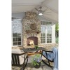 Urban Ambiance Luxury Urban Loft Indoor / Outdoor Ceiling Fan,  16.8"H x 72"W,  Brushed Nickel, UHP9051 - 2 of 4