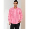 Lars Amadeus Men's Polka Dots Long Sleeves Dress Button Down Shirt - 2 of 4
